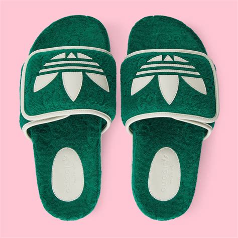 gucci adidas platform slides